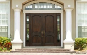 Двухстворчатые входные двери – их преимущества, особенности, дизайн