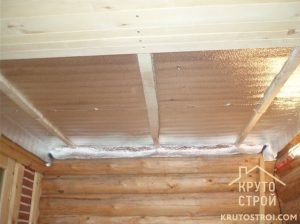 Утепление потолка в бане – пошаговый процесс