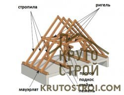 Конструктивные составляющие двускатной крыши